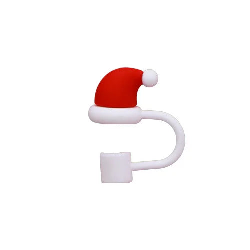 Christmas-themed Straw Cover Caps for Stanley Cups
