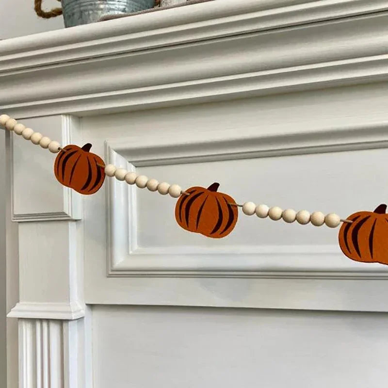 Fireplace Pumpkin Garland