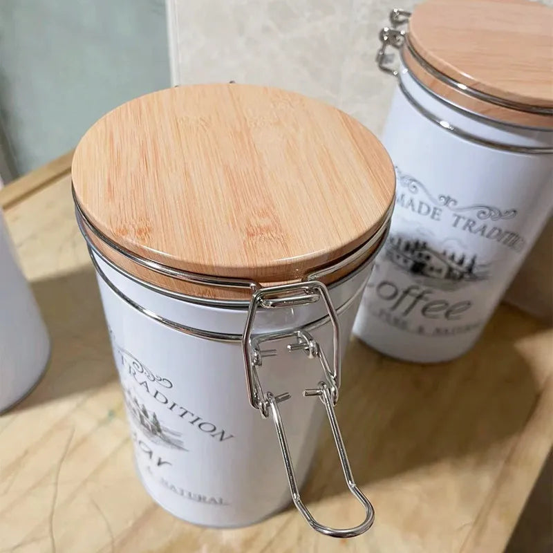 Vintage Metal Kitchen Canister