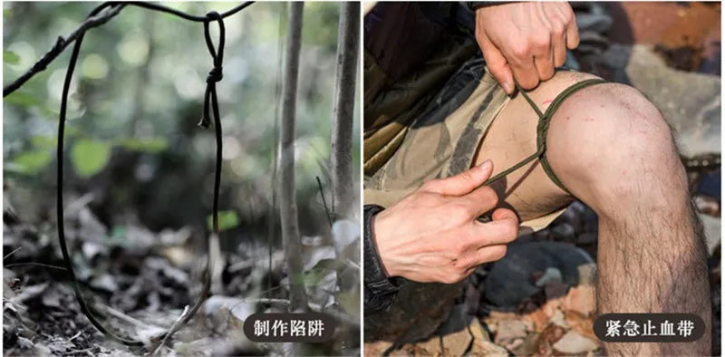 Emergency Paracord Rope LED Light Survival Bracelet