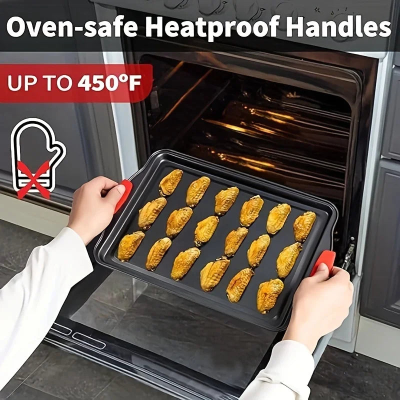 3PCS Carbon Steel Baking Trays