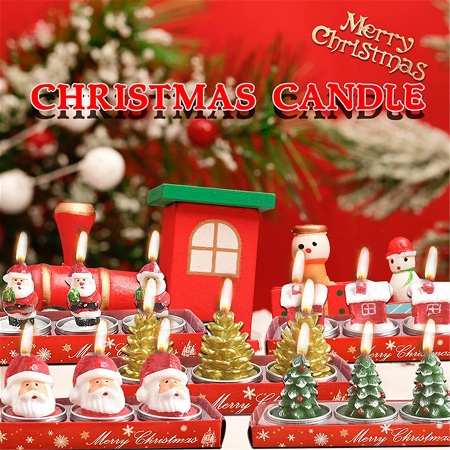 Mini Xmas Cans Candles