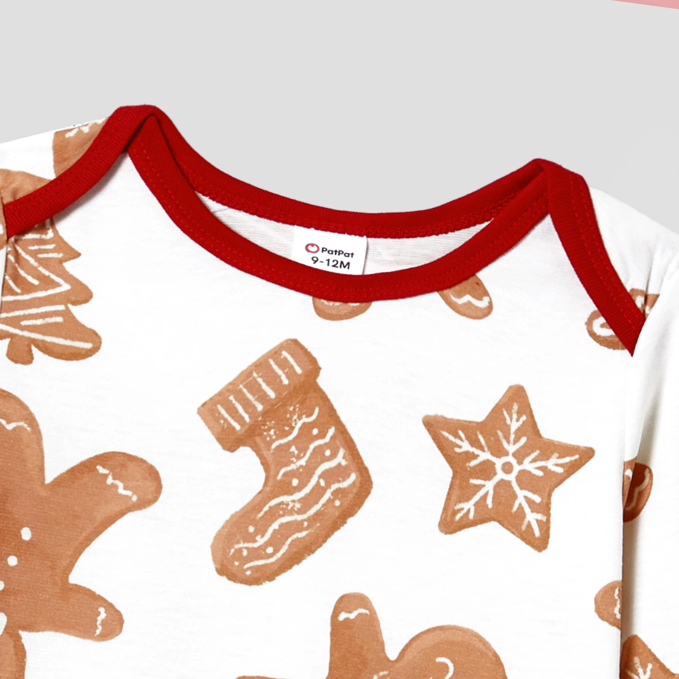 Gingerbread Man Christmas Family Matching Pajama Set made with Naia™ fiber