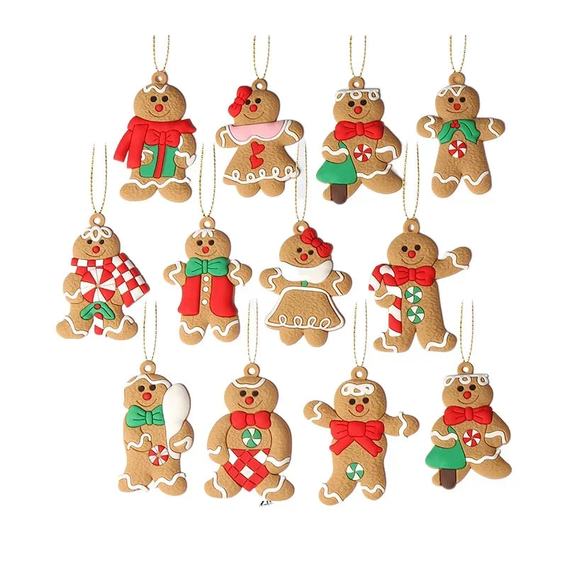 Gingerbread Man Christmas Tree Ornaments