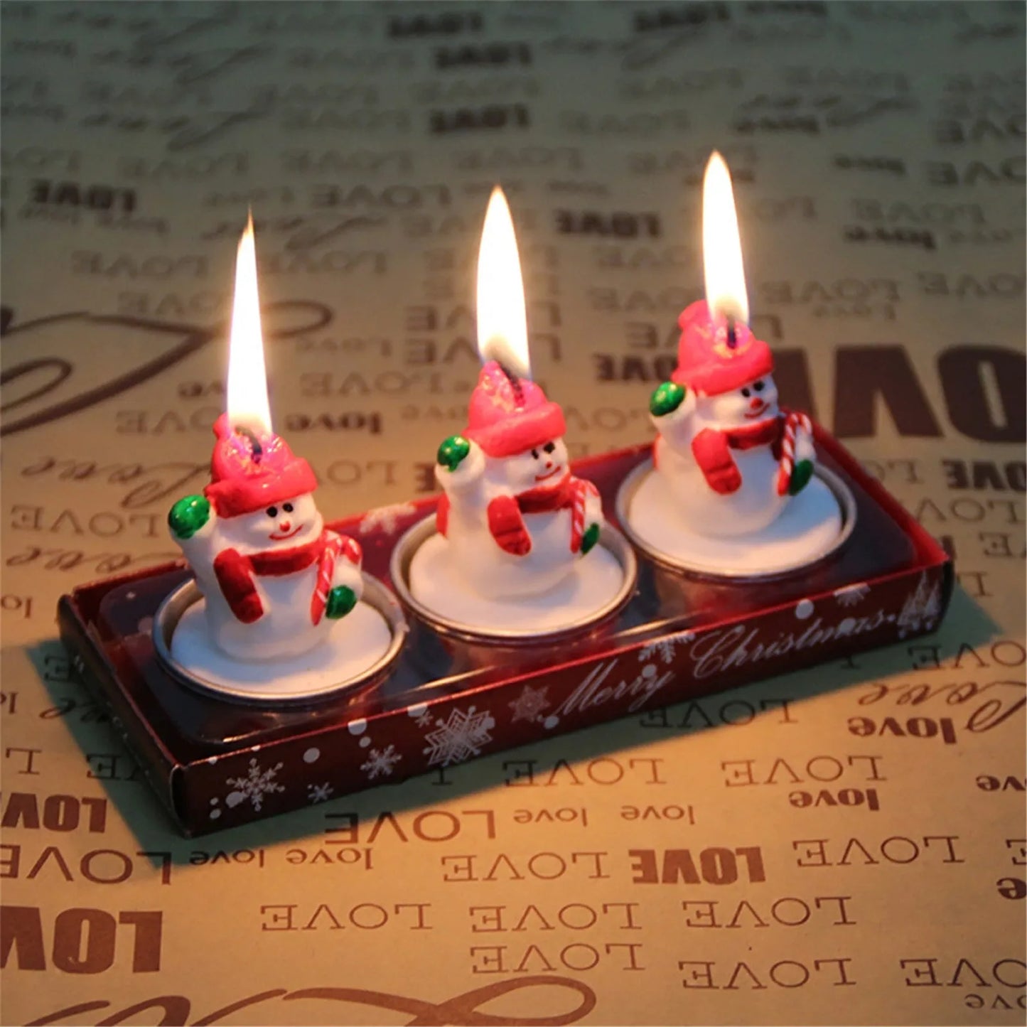 Mini Xmas Cans Candles
