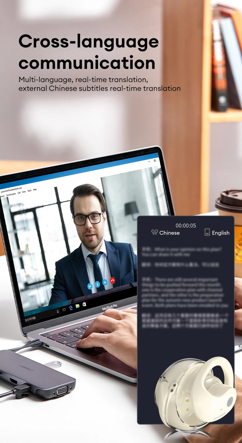 HYUNDAI AI Powered Bluetooth Language Translating Earphones