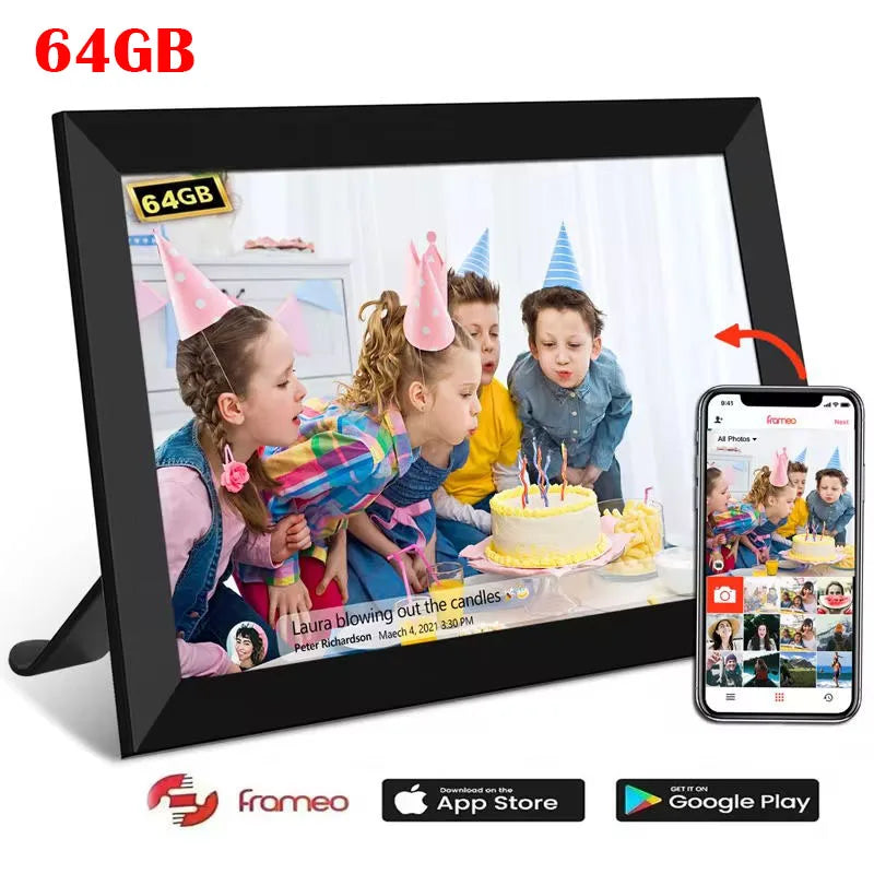 WiFi Frameo Smart Digital Photo Frame 10.1 Inch 32GB/64GB
