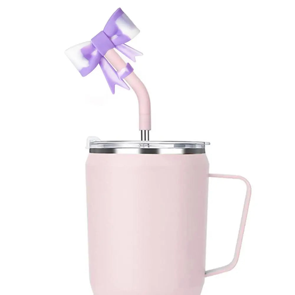 Bow & Halloween- themed Straw Covers Caps for Stanley Cups