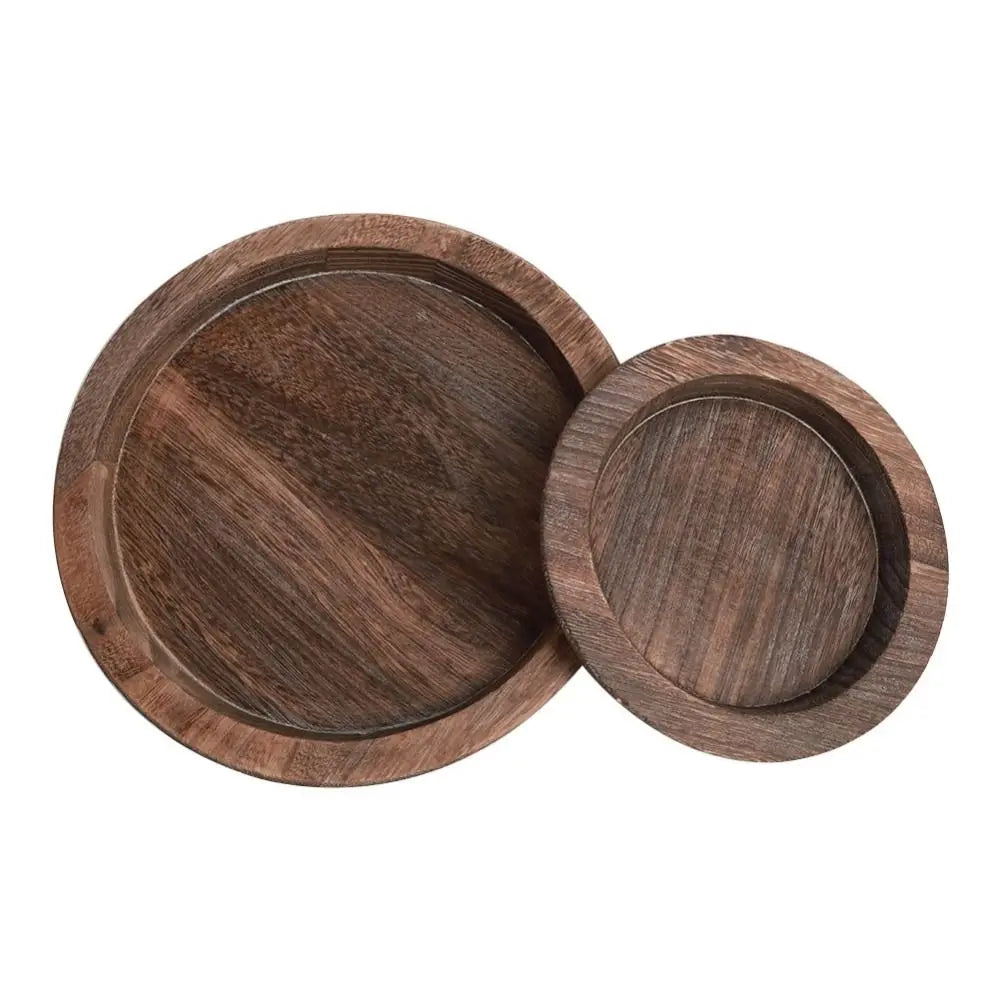 Round Wooden Tray