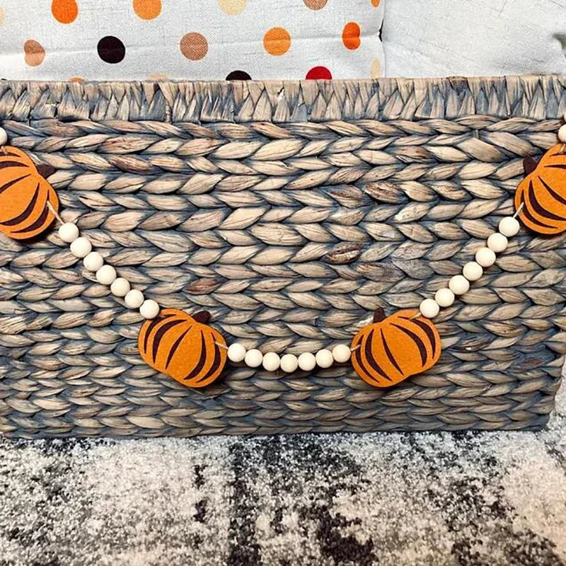 Fireplace Pumpkin Garland