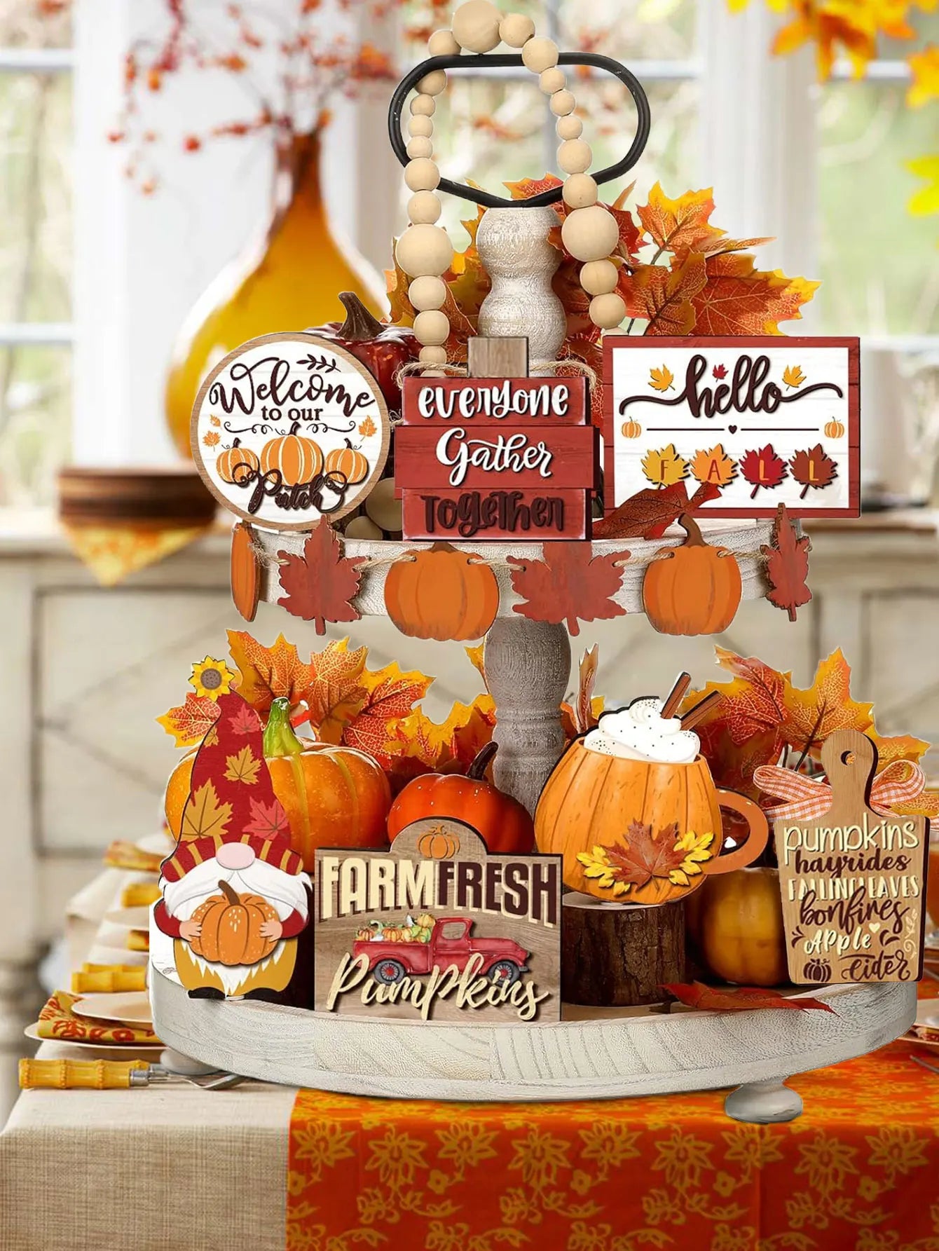 Tiered Tray Decor- Harvest