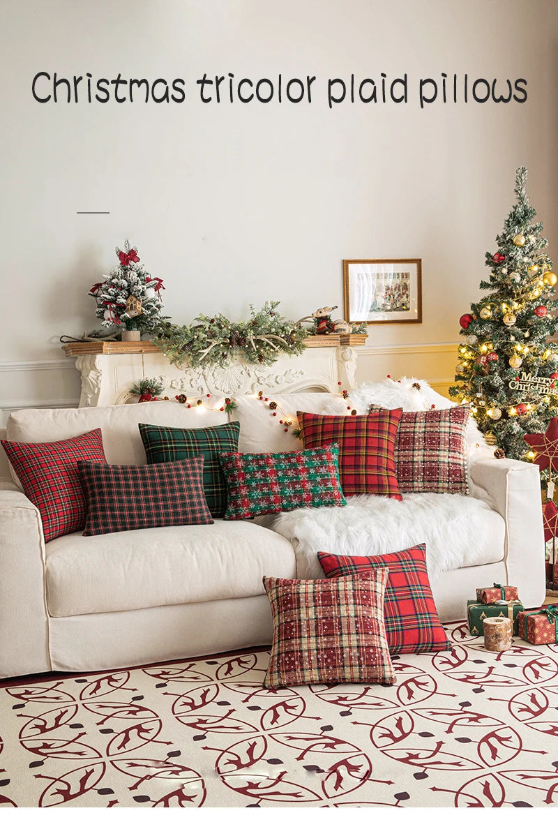Plaid Pillow Cover