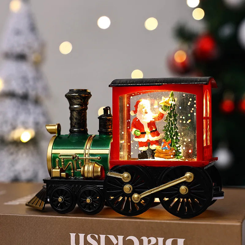 Christmas Lighted Train Ornament