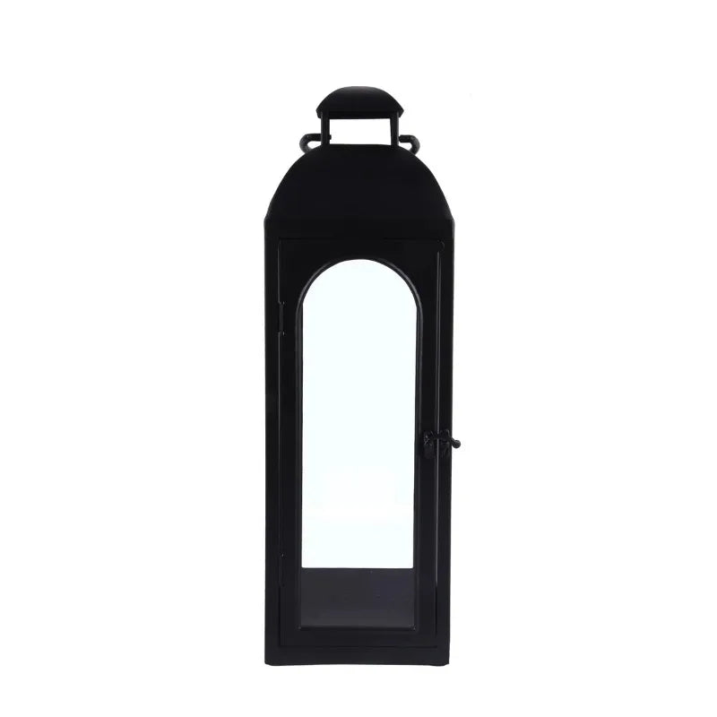 Black Metal Candle Holder Lantern