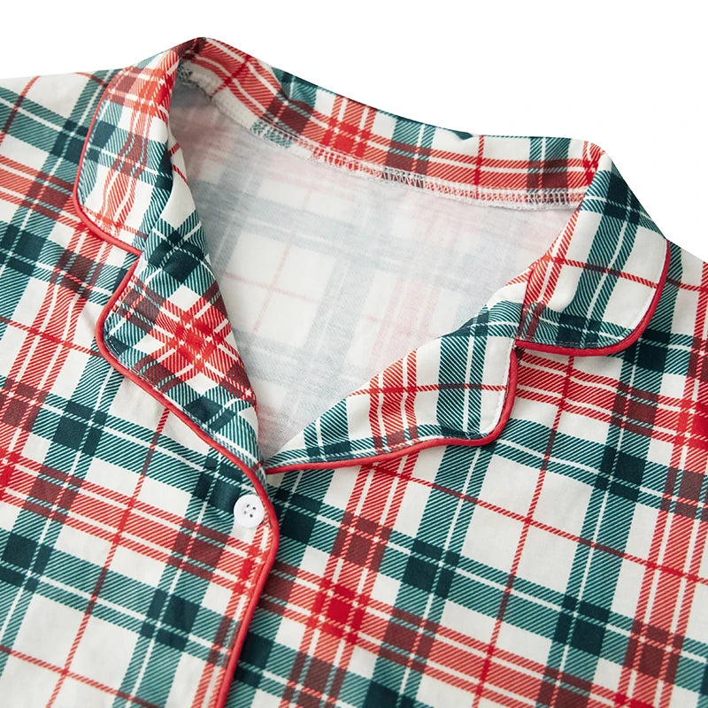 Plaid Family Matching Christmas Pajama Set