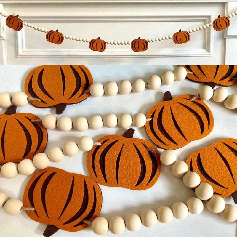 Fireplace Pumpkin Garland