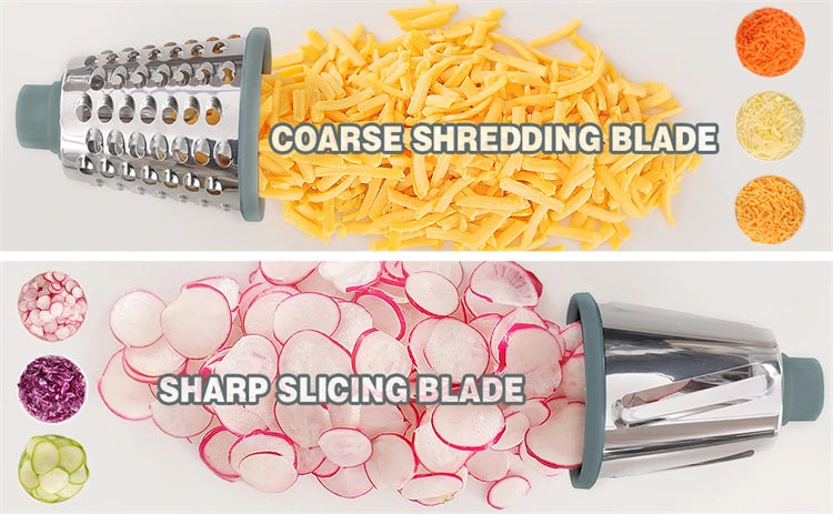 3 in 1 Rotary Cheese Grater & Vegetable Slicer/ Shredder