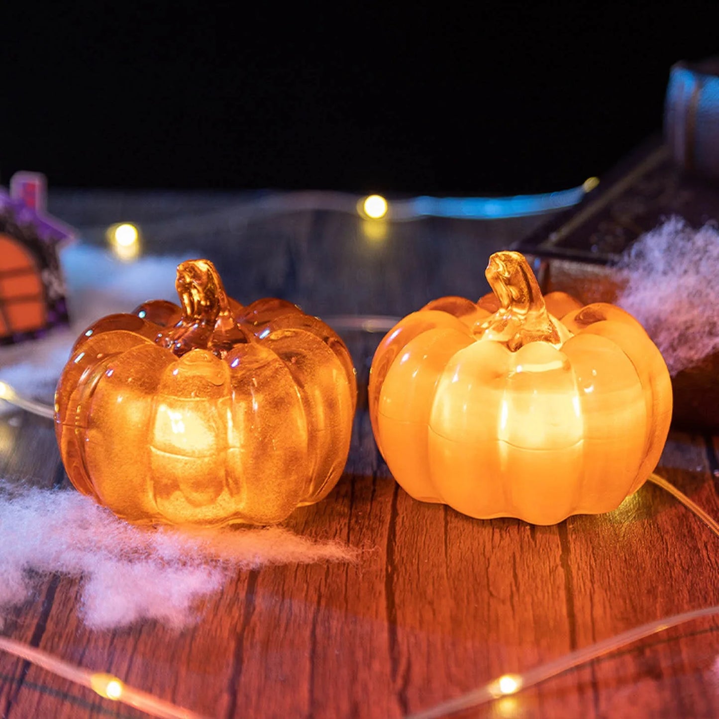Pumpkin LED Candle
