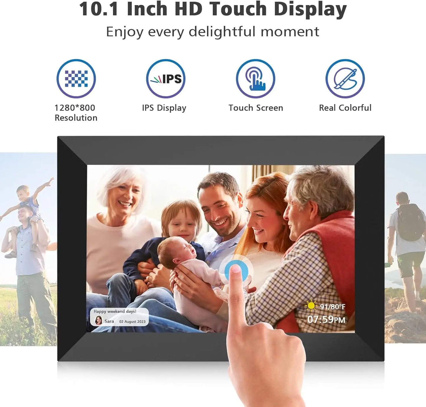 WiFi Frameo Smart Digital Photo Frame 10.1 Inch 32GB/64GB