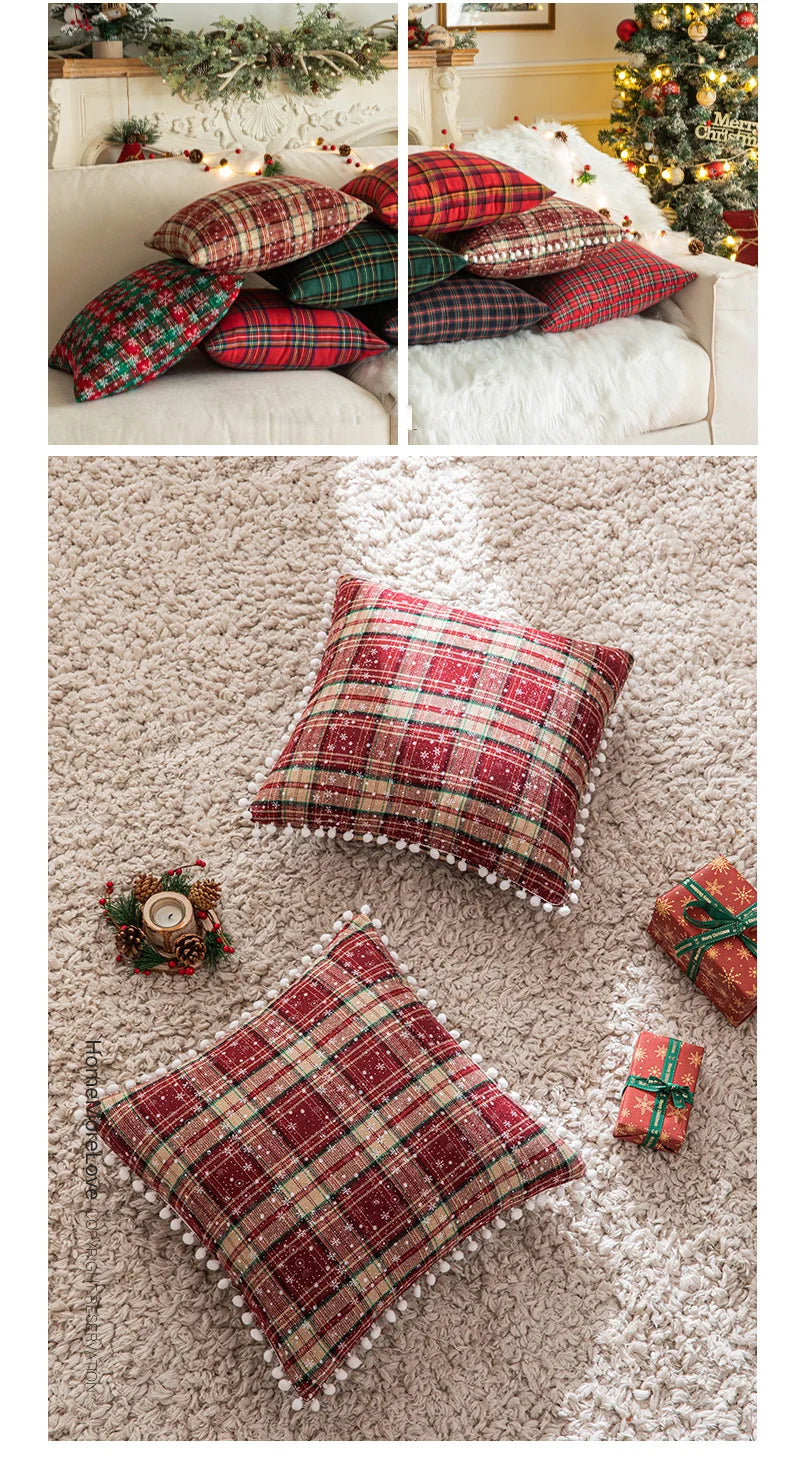 Plaid Pillow Cover