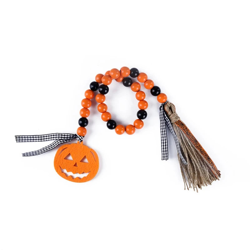 Halloween Wood Bead Garland