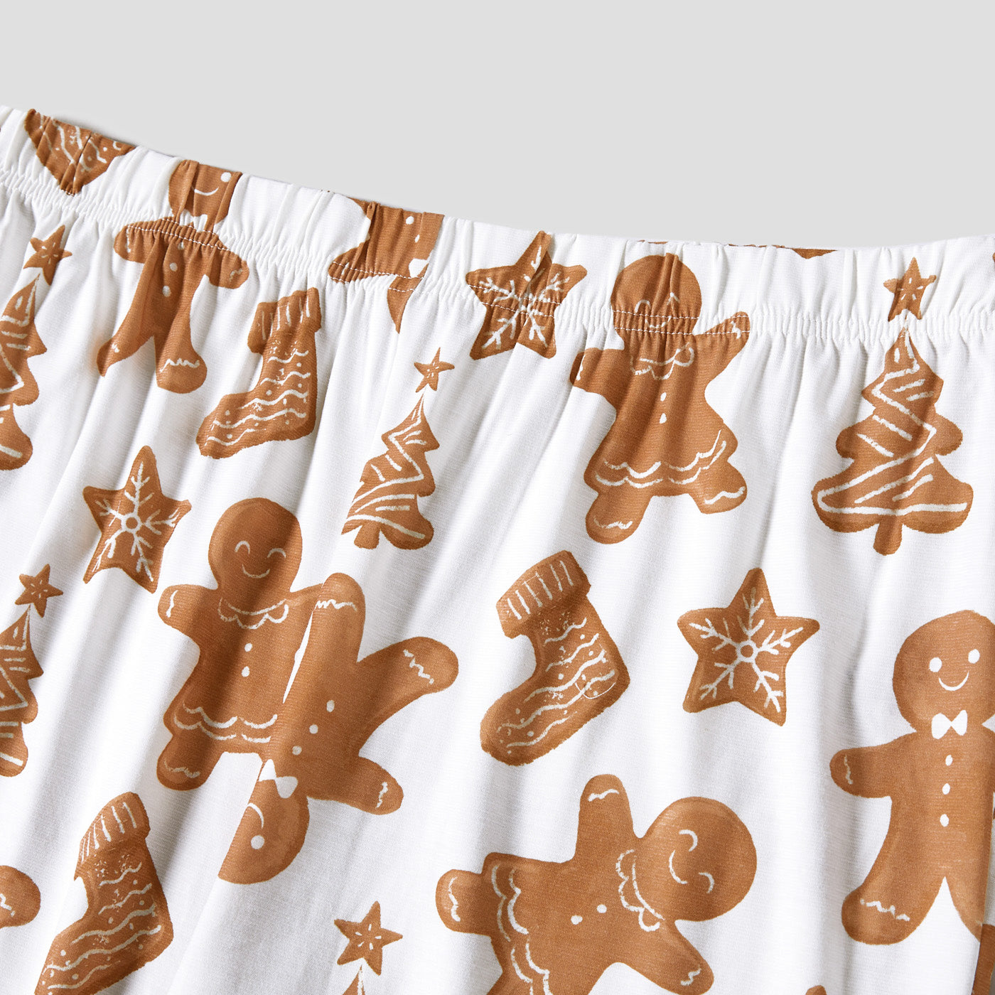 Gingerbread Man Christmas Family Matching Pajama Set made with Naia™ fiber
