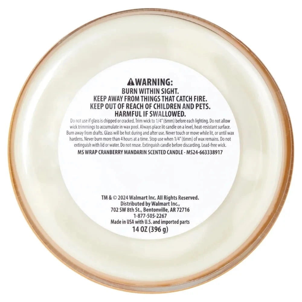 3-Wick Cranberry Scented Candle