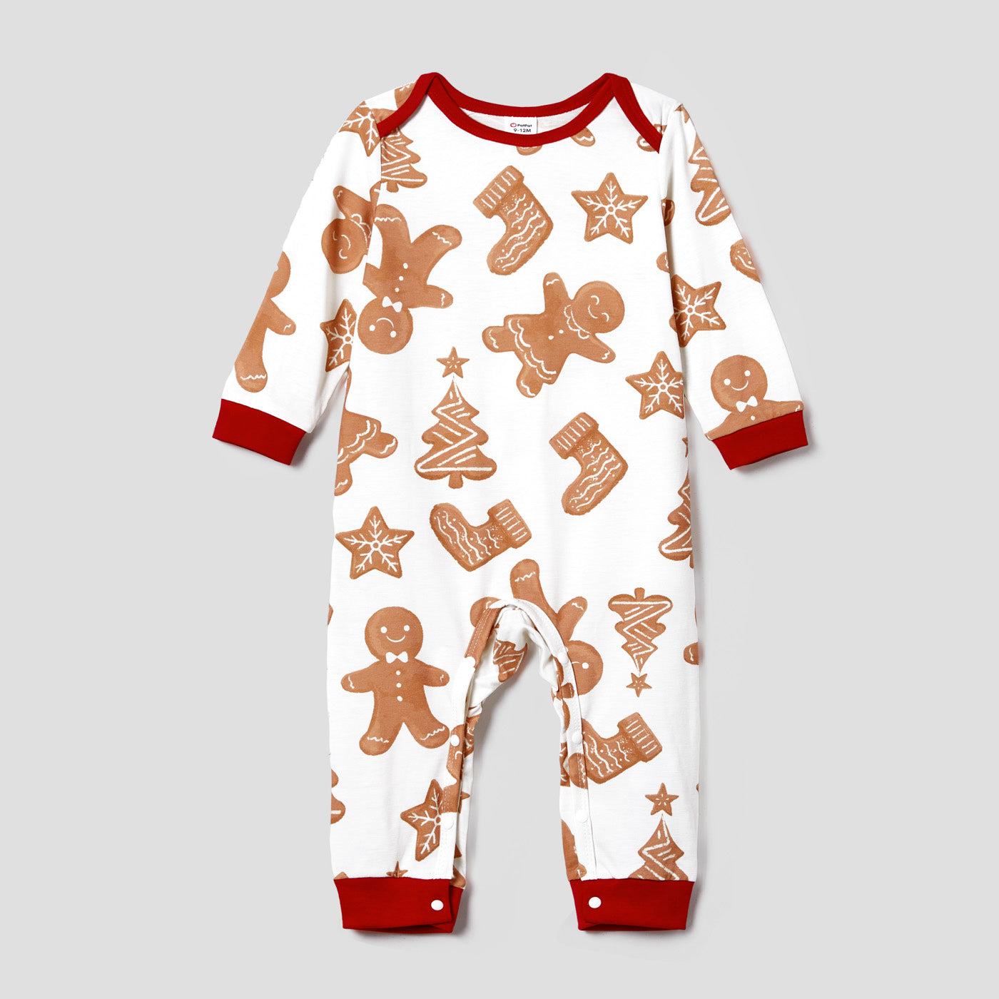 Gingerbread Man Christmas Family Matching Pajama Set made with Naia™ fiber
