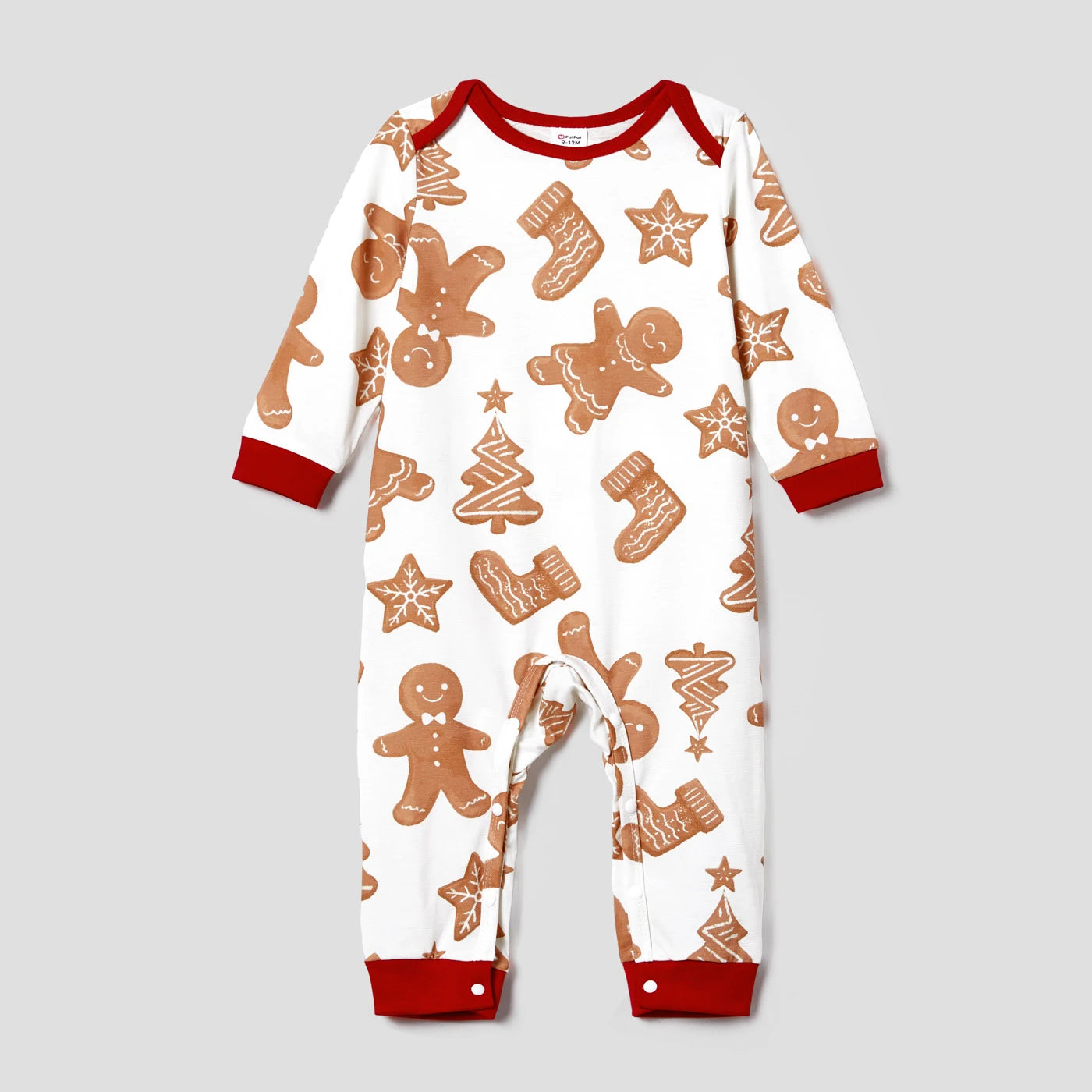 Gingerbread Man Christmas Family Matching Pajama Set made with Naia™ fiber