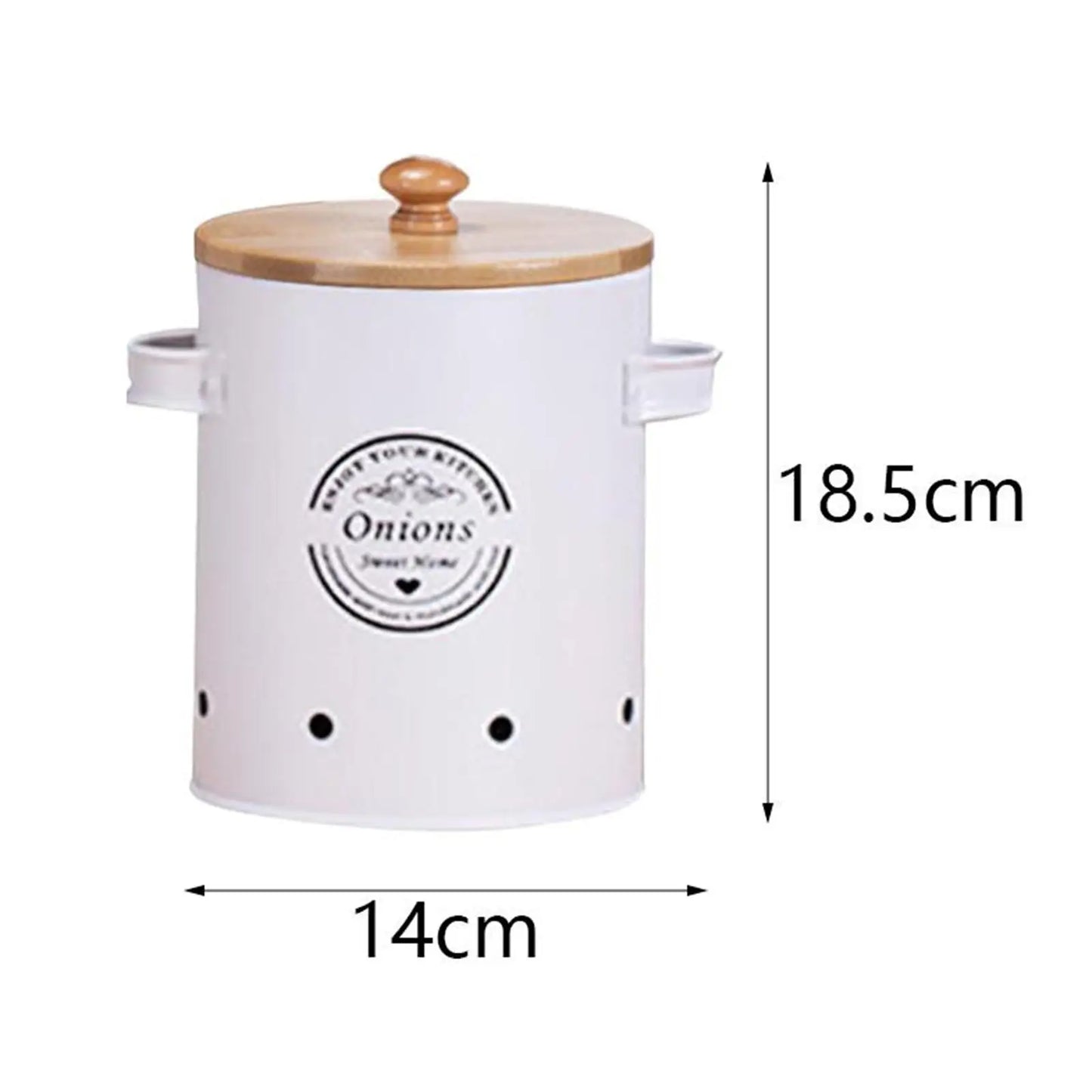 Vintage Potato Onion Bin Canister