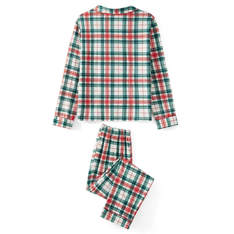 Plaid Family Matching Christmas Pajama Set