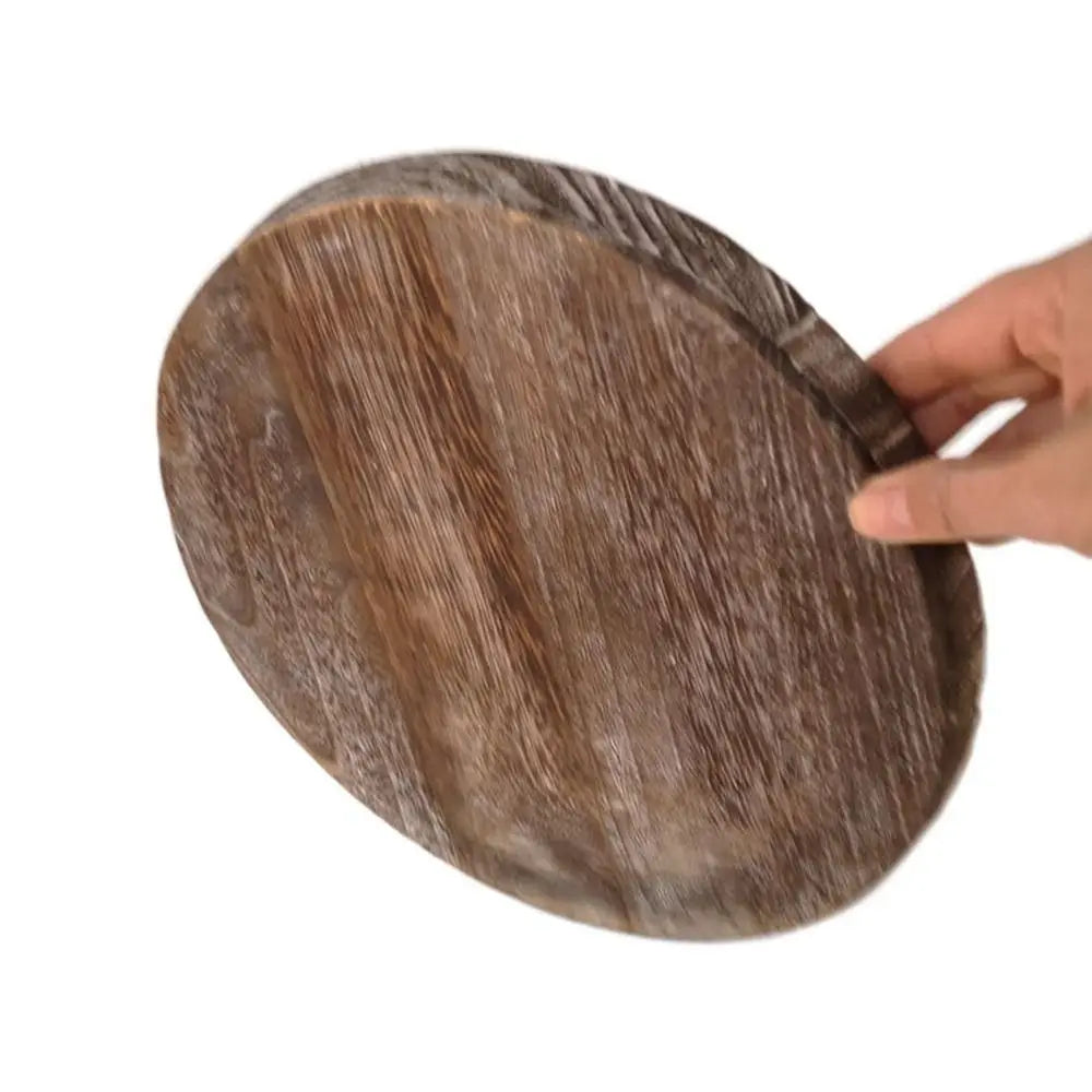 Round Wooden Tray