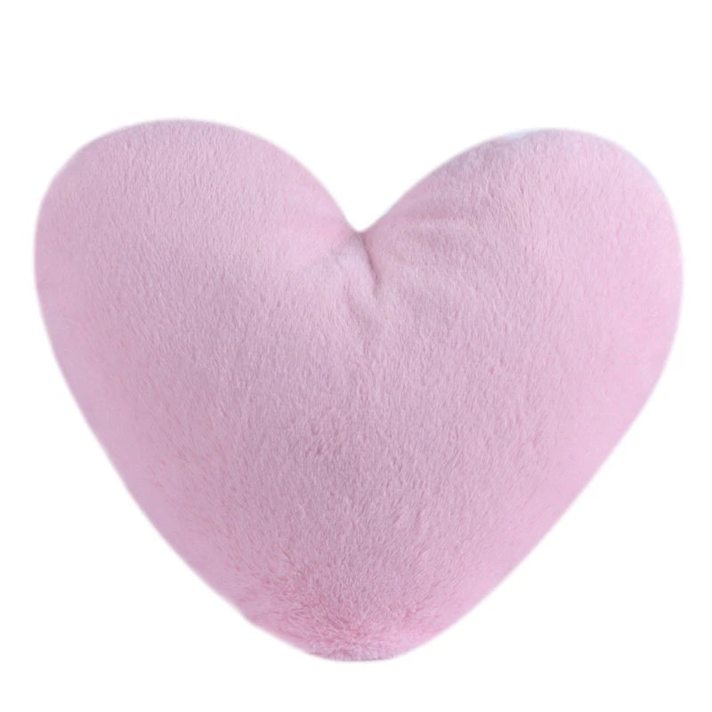 The Softest Faux Rabbit Fur Heart Shaped Pillow
