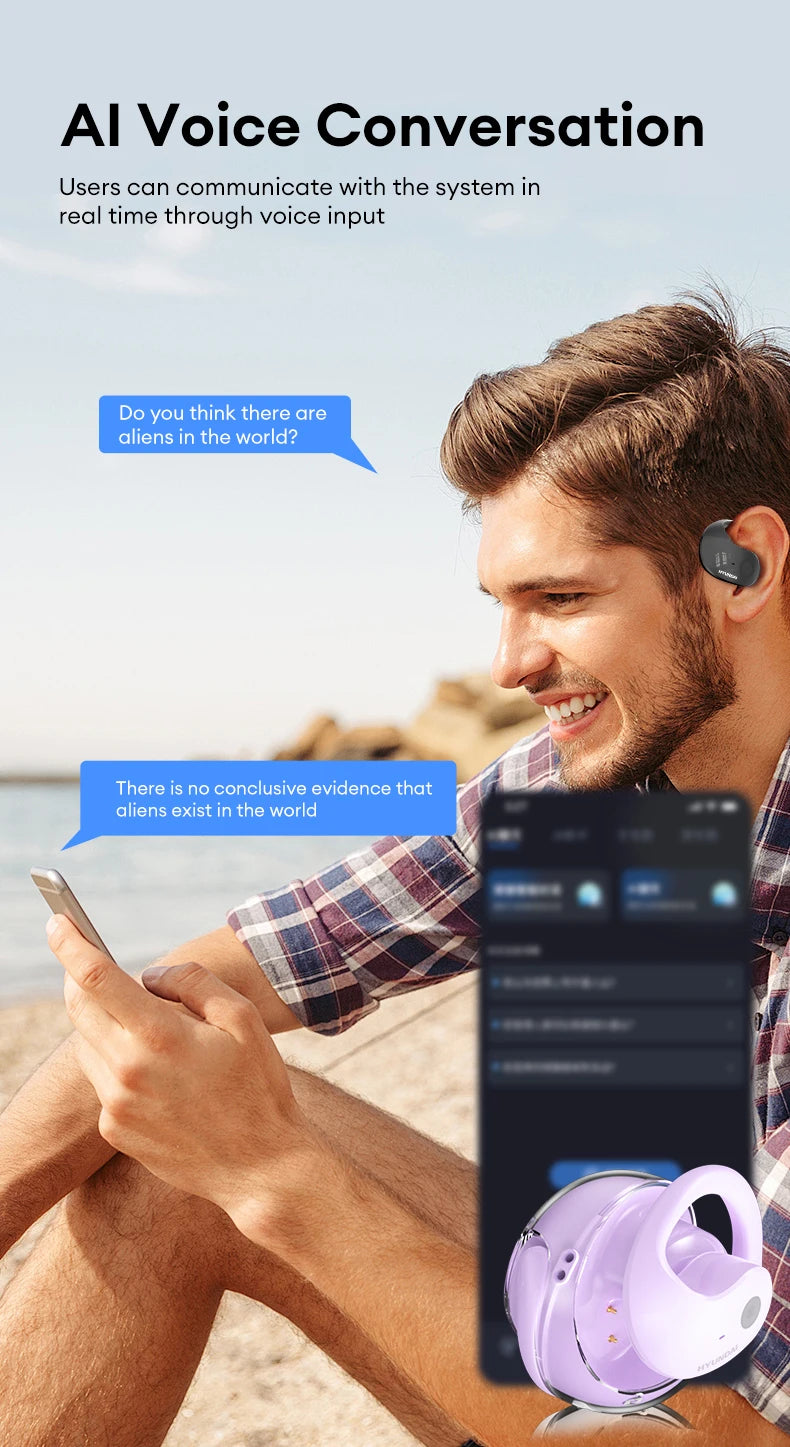 HYUNDAI AI Powered Bluetooth Language Translating Earphones