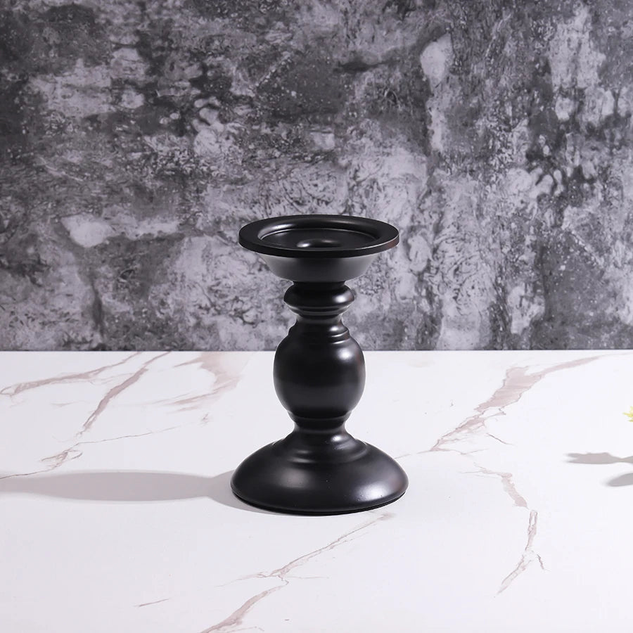 Black Iron Candlestick