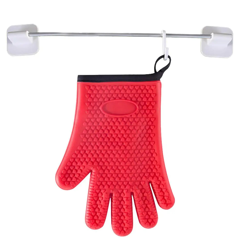 Silicone Heat-Resistant Baking Gloves for Kitchen or BBQ
