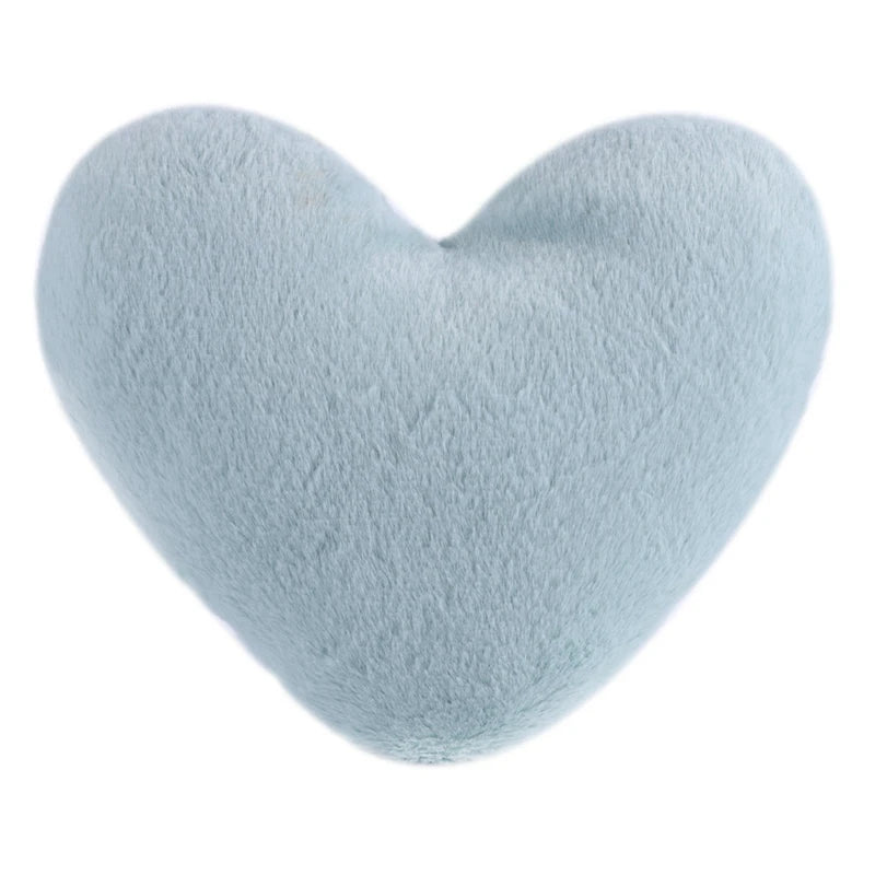 The Softest Faux Rabbit Fur Heart Shaped Pillow