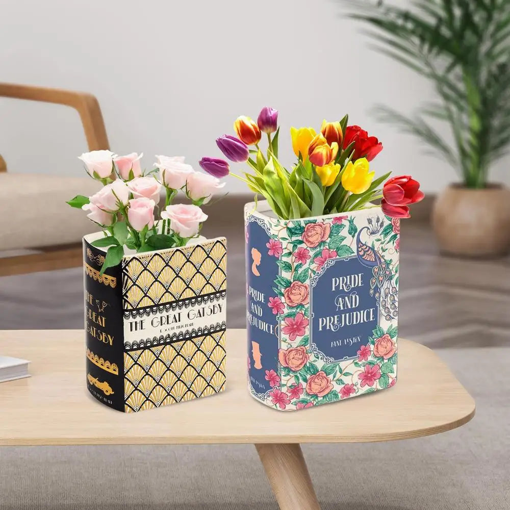 Pride and Prejudice or The Great Gatsby Book Vase