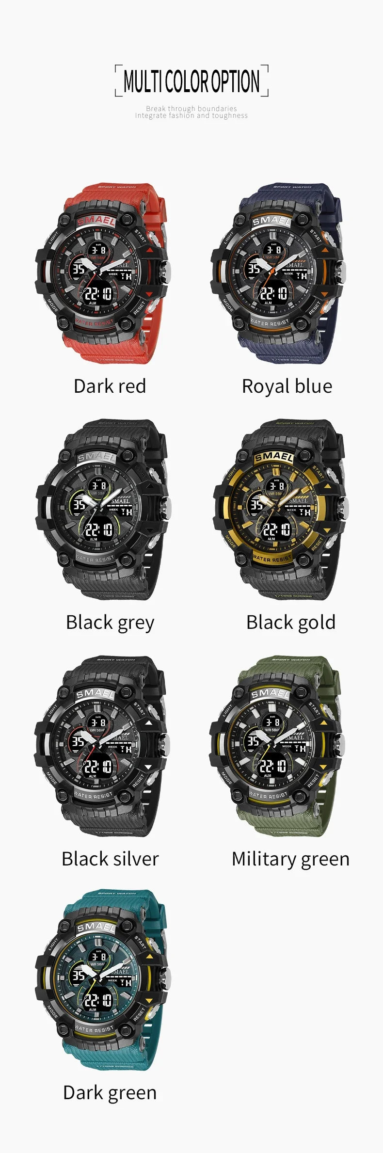 SMAEL Tactical Sports Watch