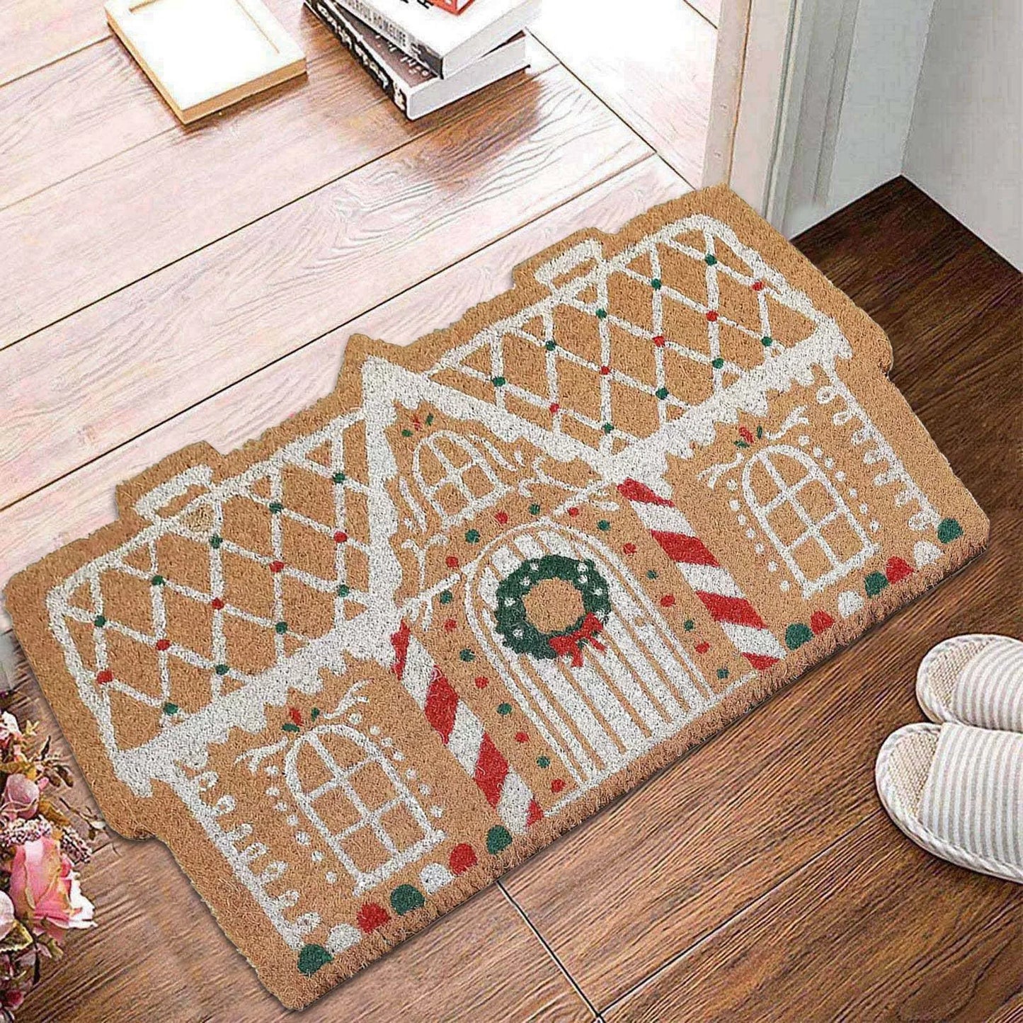 Gingerbread House Welcome Doormat