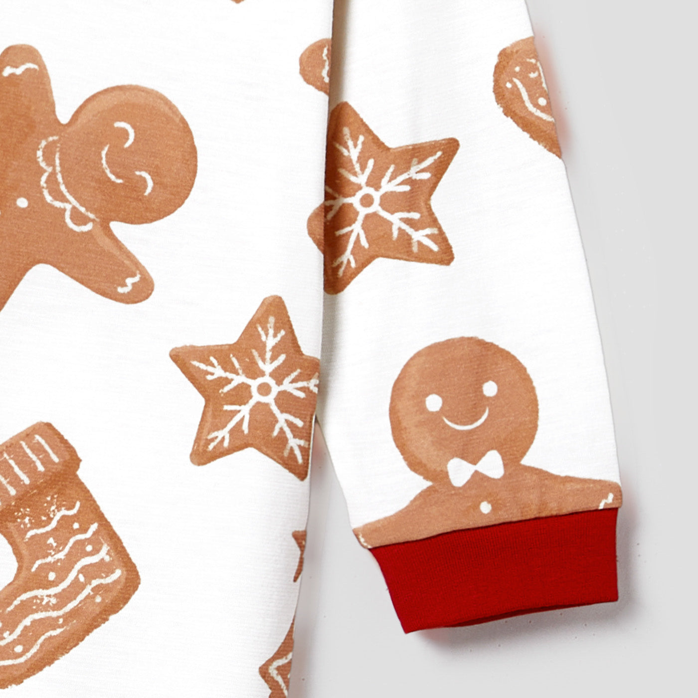 Gingerbread Man Christmas Family Matching Pajama Set made with Naia™ fiber