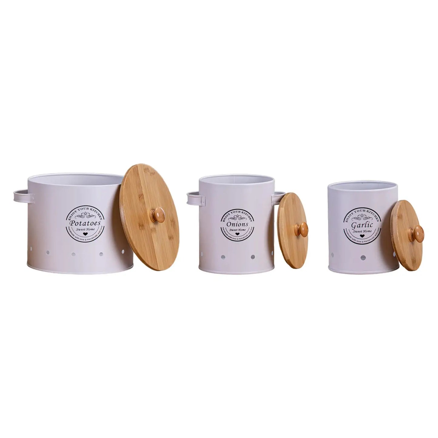 Vintage Potato Onion Bin Canister