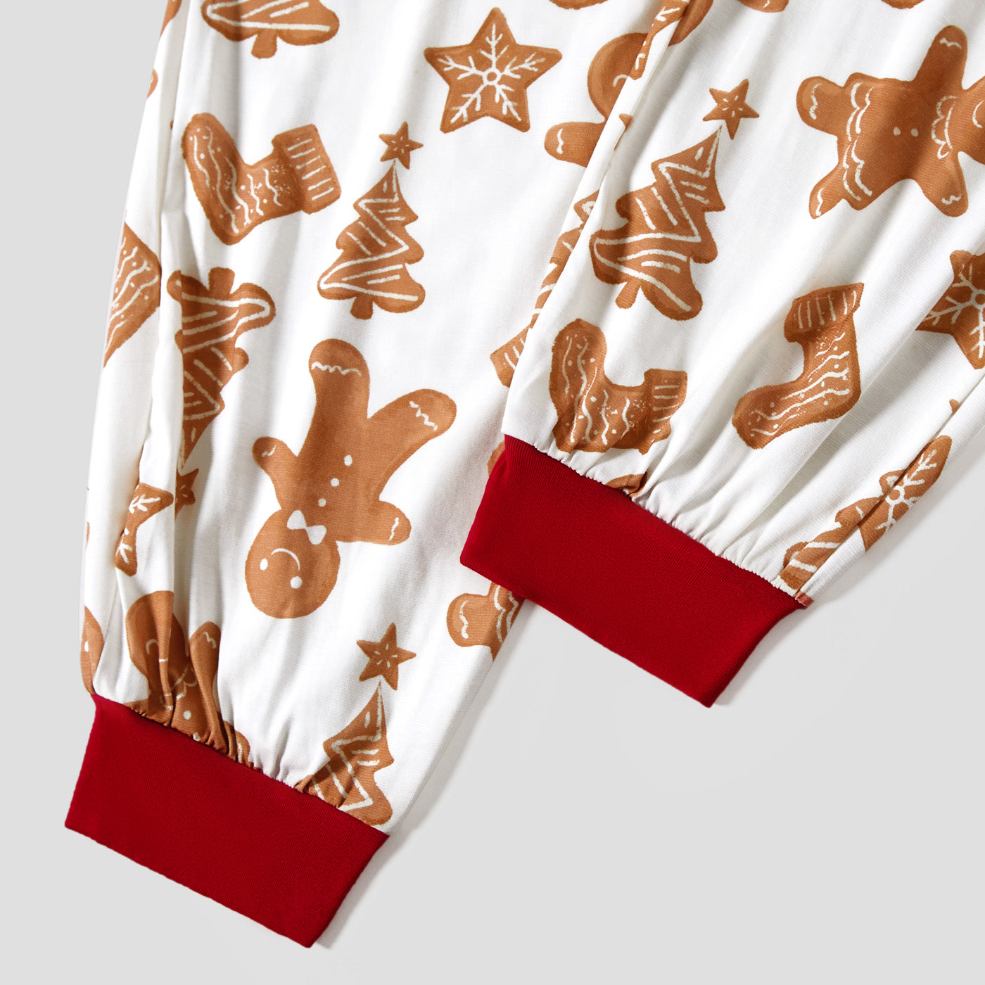 Gingerbread Man Christmas Family Matching Pajama Set made with Naia™ fiber