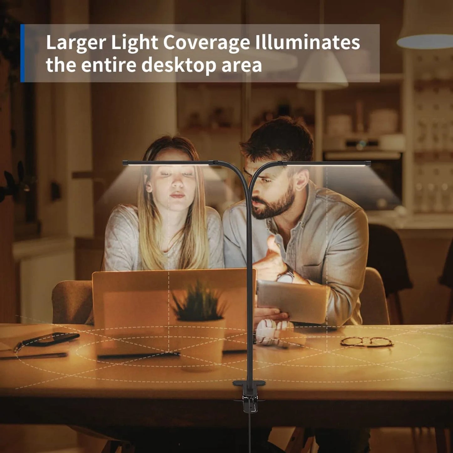 For the Office- 10W LED Desk Lamp with Clamp