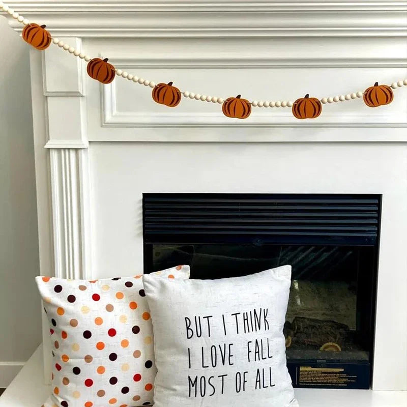 Fireplace Pumpkin Garland