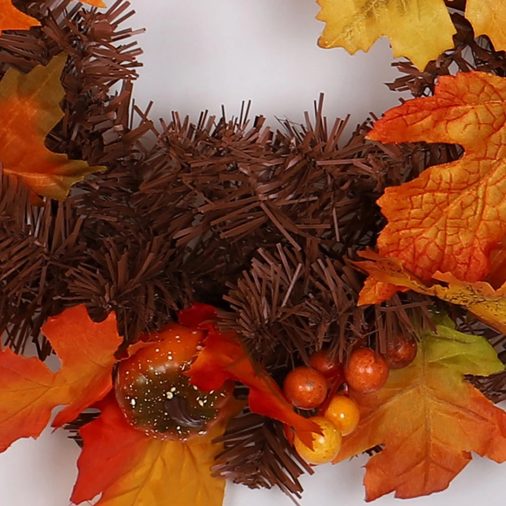Thanksgiving Artificial Berry Maple Leaf Pine Cone Garland