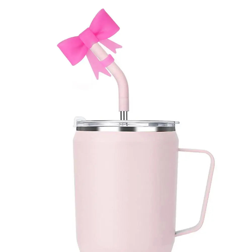 Bow & Halloween- themed Straw Covers Caps for Stanley Cups
