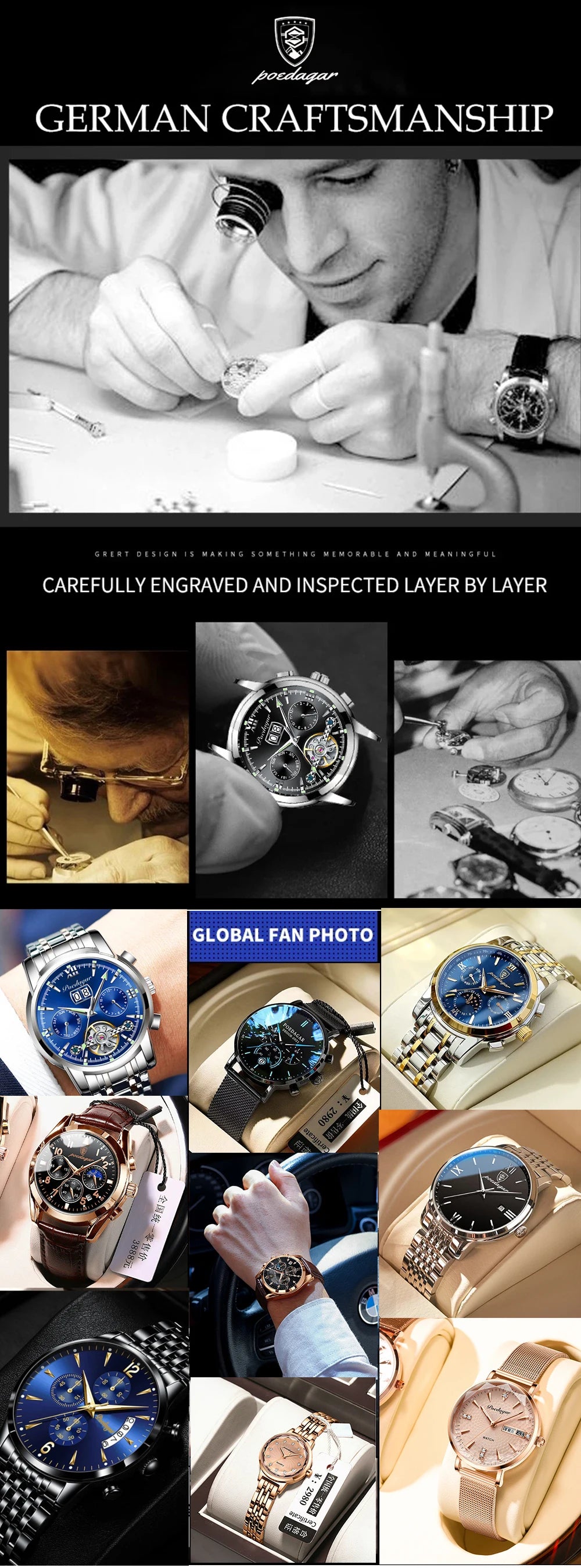 Sapphire Crystal Dial Men's Sport Watch