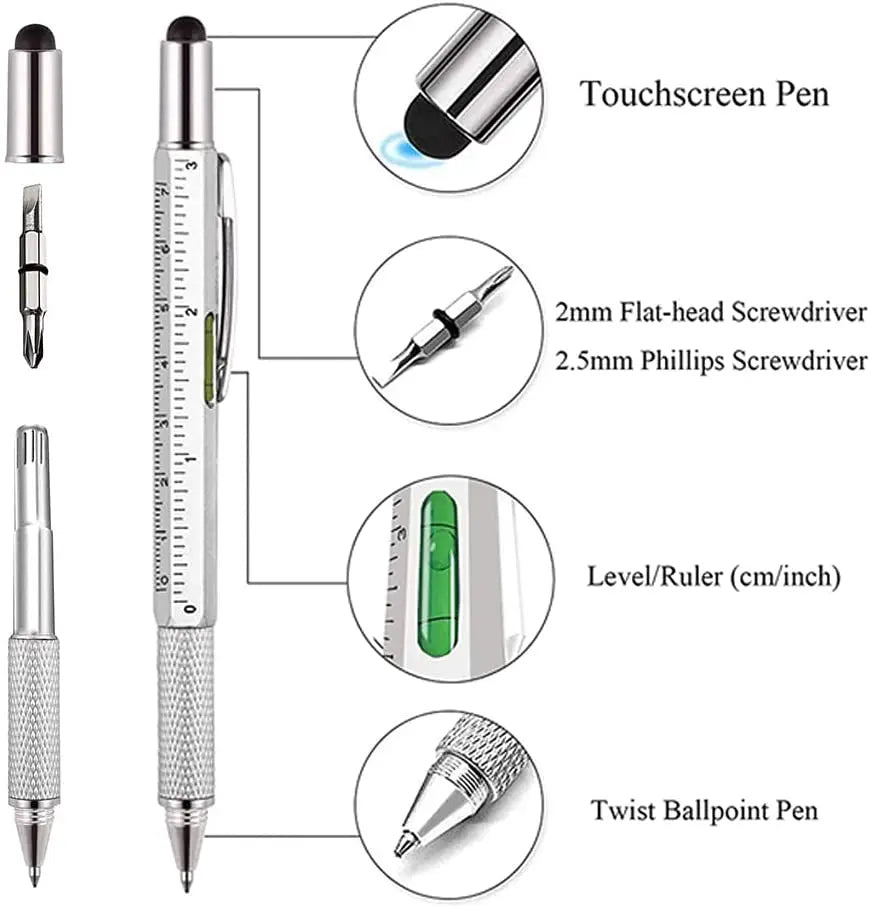 7 in1 Multifunction Ballpoint Pen With Tools