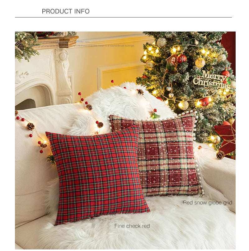 Plaid Pillow Cover